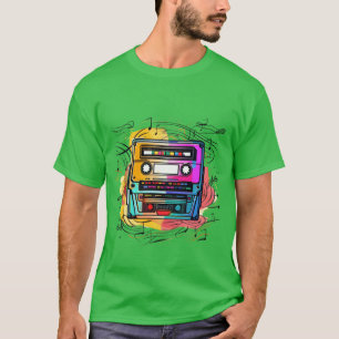 T-shirt Bande musicale rétro vieille école 90 cadeau garço