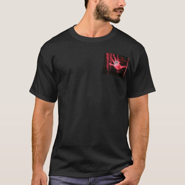 T-shirt Bande rouge de main (Devant)