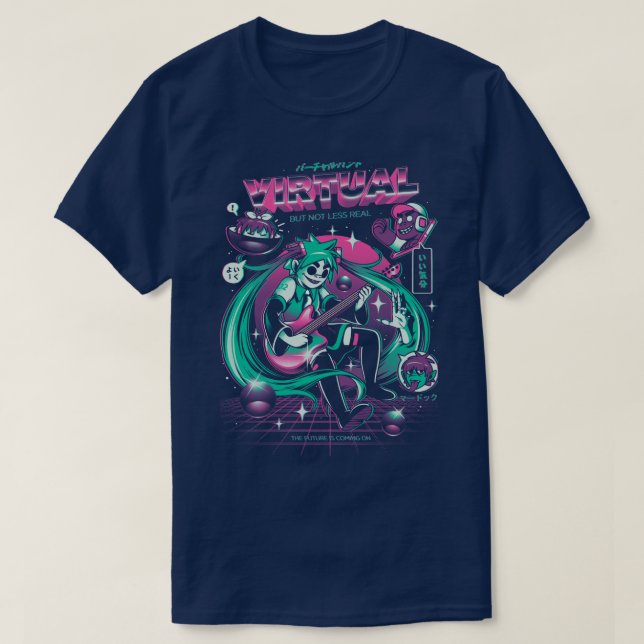 T-shirt Bande virtuelle (Design devant)