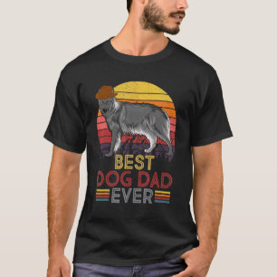 T-shirt Bandeau Rétro Meilleur Papa de Chien Vintage pour