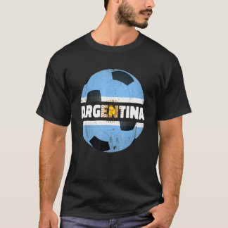 T-shirt Bandera Argentine Drapeau Football Ball Baln Ftbol