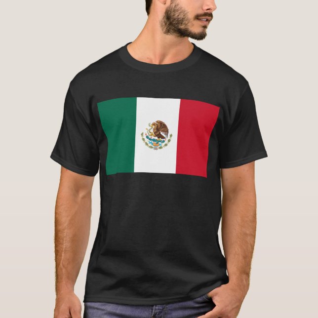 T-shirt Bandera de México - drapeau du Mexique - drapeau (Devant)