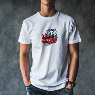 T-shirt Banderole de slogan de protestation contre Trump