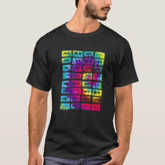 T-shirt Bandes De Cassette Mélanges 1980S Radio Musique Gr