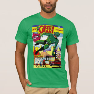 T-shirt Bandes dessinées vintages géantes vertes