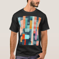 Bandes géométriques multicolores, motif tendance.