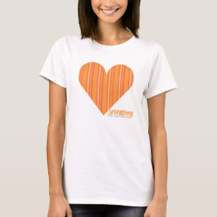 T-shirt Bandes minces Orange 3