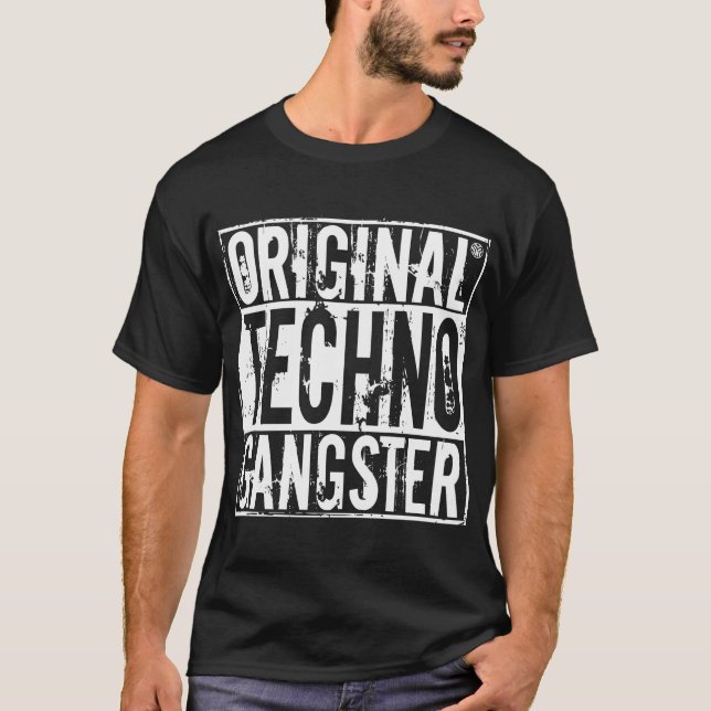 T-shirt Bandit original de techno - la chemise des hommes (Devant)