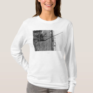 T-shirt Bandon, vue de port de l'Orégon et photographie d