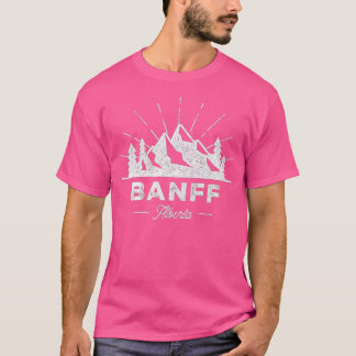 T-shirt Banff Alberta Canada Vintage Hiking Retro Design