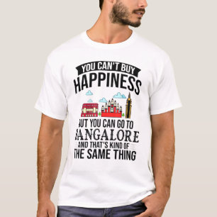 T-shirt Bangalore India City Skyline Map Voyage 11