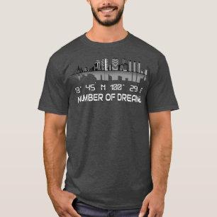 T-shirt Bangkok Skyline Coordonnées GPS Dream City