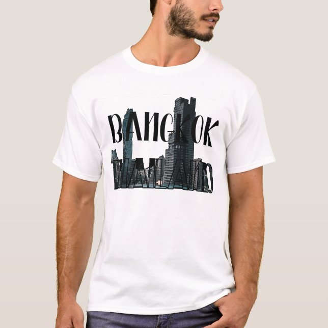 T-shirt Bangkok Thaïlande - Ville, Voyage, Thaï (Devant)