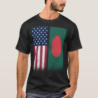Bangladesh Bangladesh drapeaux américains Fiers US