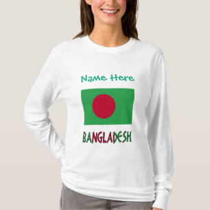 T-shirt Bangladesh Drapeau Bangladais Vert Personnalisé 