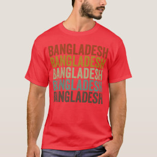 T-shirt Bangladesh Rétro Vintage rétro