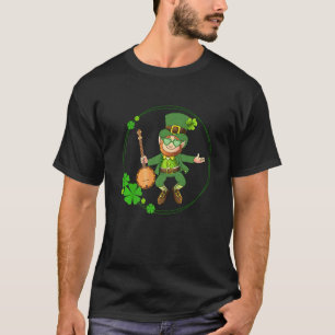 T-shirt Banjo Leprechaun Jour de la Saint Patrick Banjo Jo