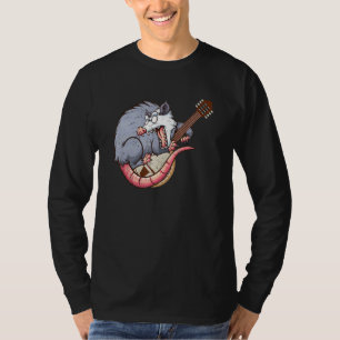 T-shirt Banjo Opossum Opossum Jouer Banjo