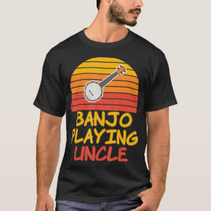 T-shirt Banjo Playing Vintage Retro Tee for Banjoists chr