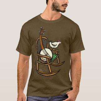 T-shirt Banjo Rocking sur Blue Ridge Mountain