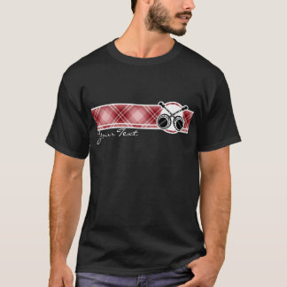 T-shirt Banjos de duel de plaid rouge