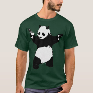 T-shirt BANKSY Panda armé avec armes à feu