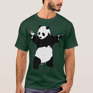 T-shirt BANKSY Panda armé avec armes à feu