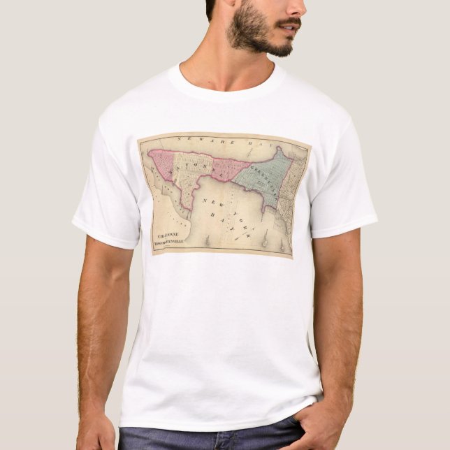 T-shirt Banlieue noire de Bayonne Greenville (Devant)