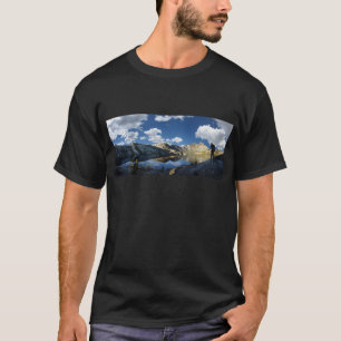 T-shirt Banner Peak et 1000 Island Lake - sentier John Mui