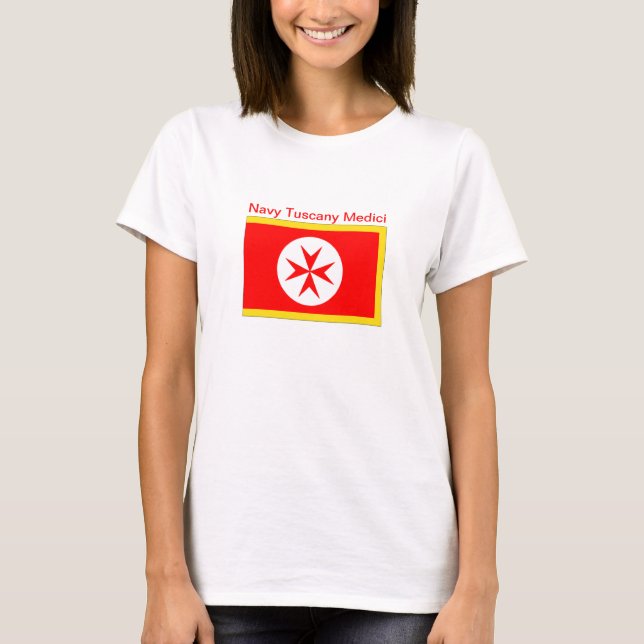 T-shirt Bannière de la Marine Médicis de Toscane (Devant)
