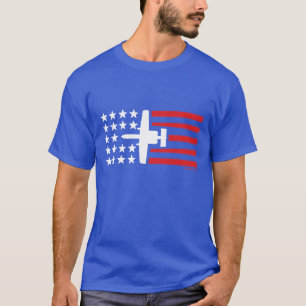 T-shirt Bannière étoilée de jet d'attaque d'A-10 Wartho