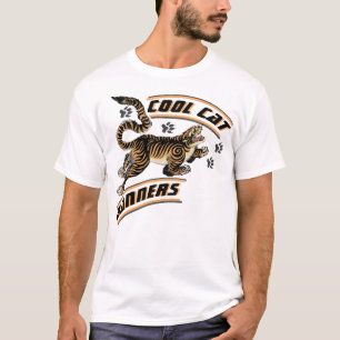 T-shirt Bannières de chats cool