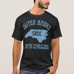 T-shirt Banques Extérieures Caroline du Nord OBX Beach Sum