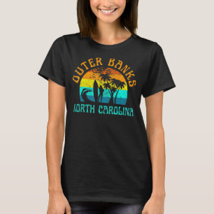 T-shirt Banques extérieures Caroline du Nord Surf Plage Su