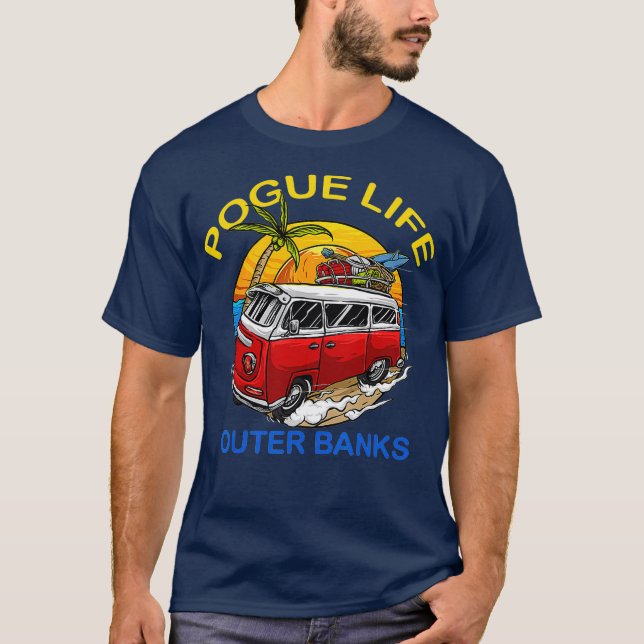 T-shirt Banques extérieures - Vie des poules Banques extér (Devant)