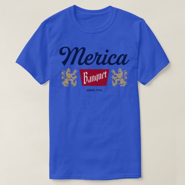 T-shirt Banquet Merica depuis 1776 (Design devant)