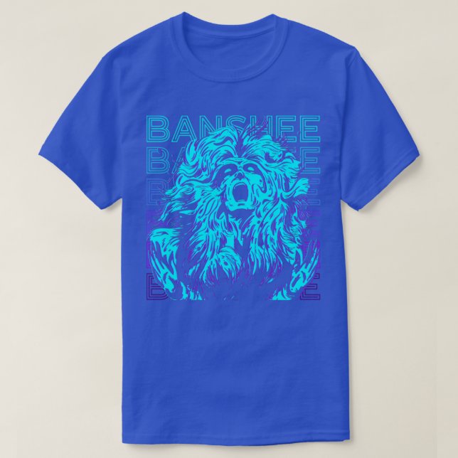 T-shirt Banshee Irish Legends Folklore Retro Banshee Cadea (Design devant)