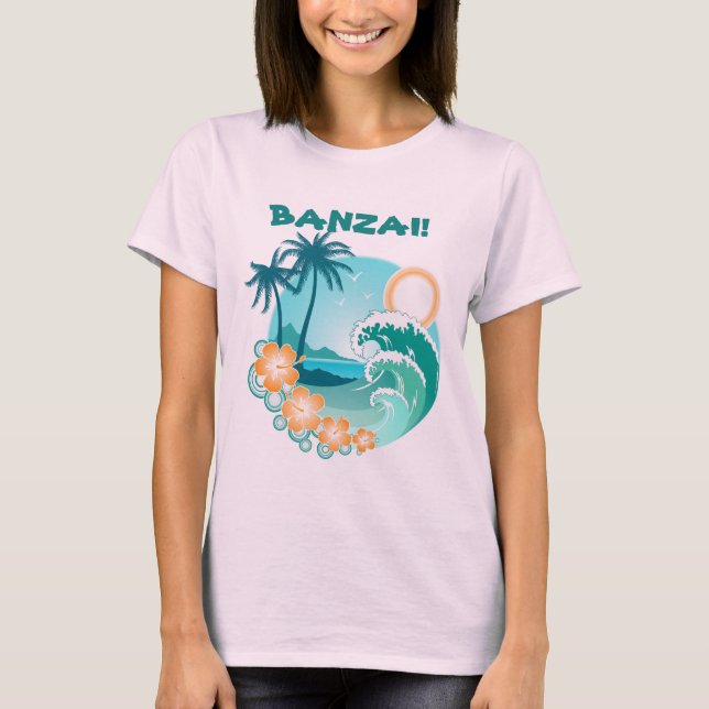 T-shirt Banzai Surf (Devant)