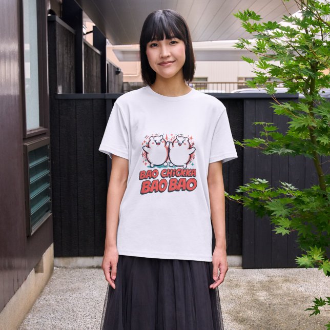 T-shirt Bao Chicka Bao Bao - Funny Bao Bun Pun  (Créateur téléchargé)