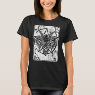 T-shirt Baphomet Arrière-plan Satan Antichrist Luzifer 666