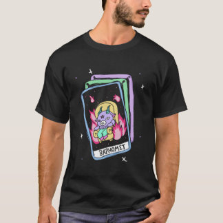 T-shirt Baphomet Carte de Tarot Créatif Goth Pastel Créati