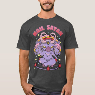 T-shirt Baphomet Hail Satan Pastel Goth Pentagram Cute