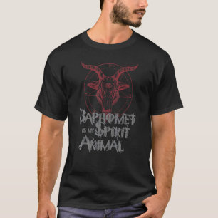T-shirt Baphomet Mon Esprit Animal Esotérique Satanique Ch