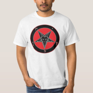 T-shirt Baphomet (noir, rouge, et gris)
