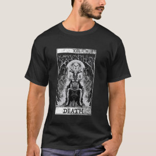T-shirt Baphomet Occulte Satan Tête de chèvre Carte Tarot 