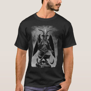 T-shirt Baphomet Occulte Satanique Gothique Satan Goat Hea