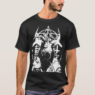 T-shirt Baphomet Pentagramme Esprit Oeil Chèvre Occulte 1