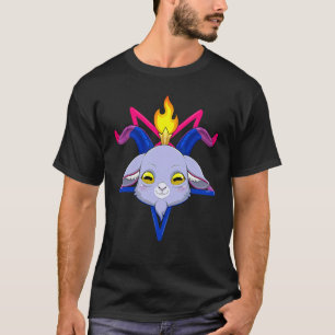 T-shirt Baphomet Satan Bouc Tête Bisexuel Fierté Bi Lgbt M