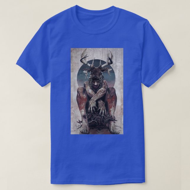 T-shirt Baphomet Satanist Goat Satanic Dark Art Evil 666  (Design devant)
