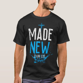 T-shirt Baptême croix renouvelée 2 Cor 517